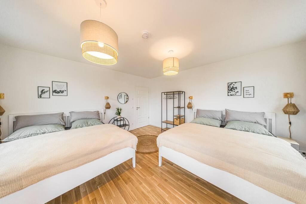 Stylisches Zentrales City-Apartment Mit 2 Balkonen ไลป์ซิก ภายนอก รูปภาพ
